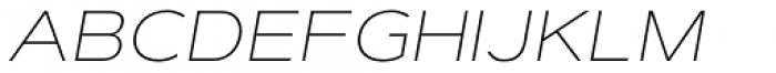 Artegra Sans Extended SC Thin Italic Font LOWERCASE