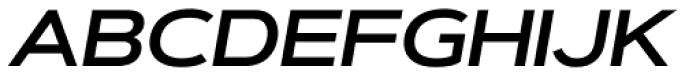 Artegra Sans Extended SemiBold Italic Font UPPERCASE