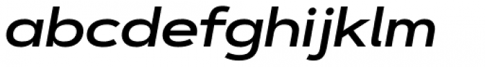 Artegra Sans Extended SemiBold Italic Font LOWERCASE
