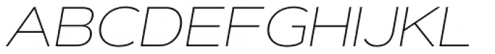 Artegra Sans Extended Thin Italic Font UPPERCASE