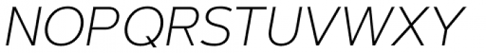 Artegra Sans ExtraLight Italic Font UPPERCASE