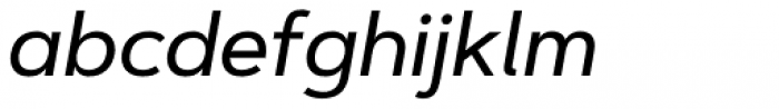 Artegra Sans Medium Italic Font LOWERCASE
