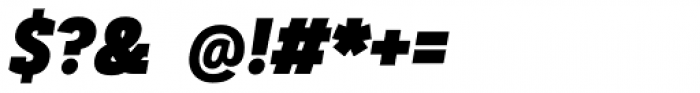 Artegra Slab Condensed Black Italic Font OTHER CHARS