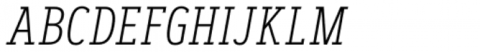 Artegra Slab Condensed ExtraLight Italic Font UPPERCASE