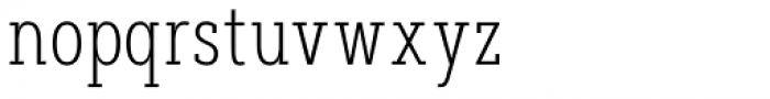 Artegra Slab Condensed ExtraLight Font LOWERCASE