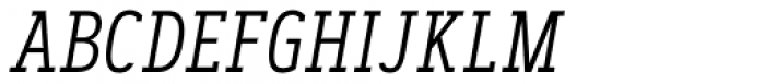 Artegra Slab Condensed Light Italic Font UPPERCASE