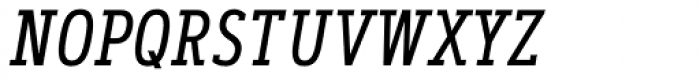 Artegra Slab Condensed Regular Italic Font UPPERCASE