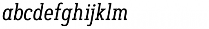 Artegra Slab Condensed Regular Italic Font LOWERCASE