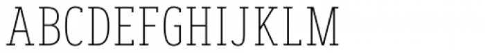 Artegra Slab Condensed Thin Font UPPERCASE