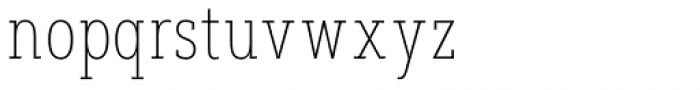 Artegra Slab Condensed Thin Font LOWERCASE