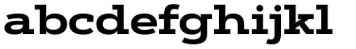 Artegra Slab Extended Bold Font LOWERCASE