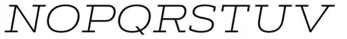 Artegra Slab Extended ExtraLight Italic Font UPPERCASE