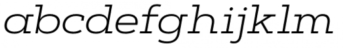 Artegra Slab Extended Light Italic Font LOWERCASE