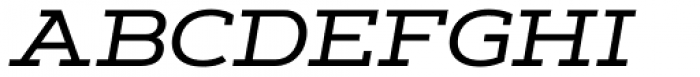 Artegra Slab Extended Medium Italic Font UPPERCASE