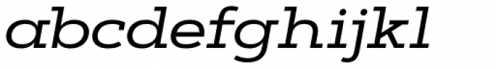 Artegra Slab Extended Medium Italic Font LOWERCASE