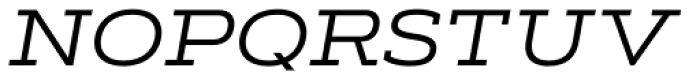 Artegra Slab Extended Regular Italic Font UPPERCASE