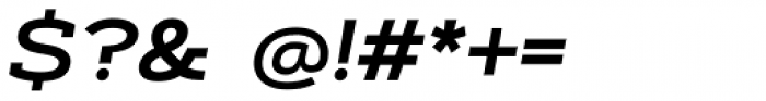Artegra Slab Extended SemiBold Italic Font OTHER CHARS