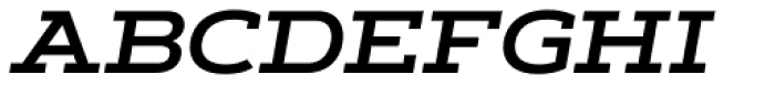Artegra Slab Extended SemiBold Italic Font UPPERCASE