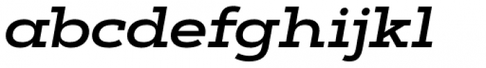 Artegra Slab Extended SemiBold Italic Font LOWERCASE