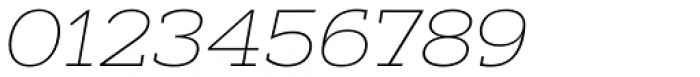 Artegra Slab Extended Thin Italic Font OTHER CHARS