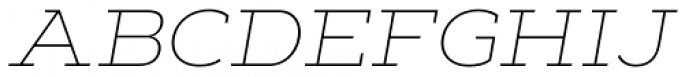 Artegra Slab Extended Thin Italic Font UPPERCASE