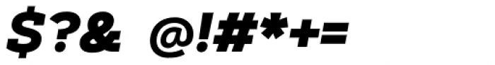 Artegra Slab ExtraBold Italic Font OTHER CHARS