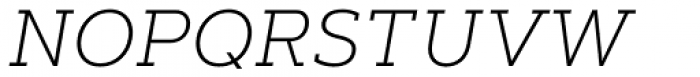 Artegra Slab ExtraLight Italic Font UPPERCASE