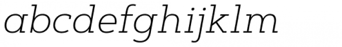 Artegra Slab ExtraLight Italic Font LOWERCASE