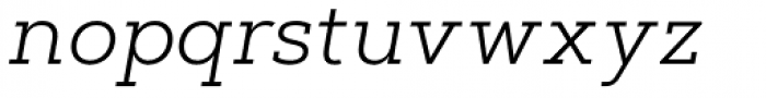 Artegra Slab Light Italic Font LOWERCASE