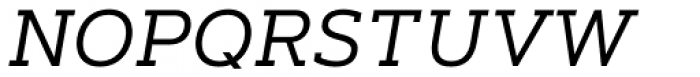 Artegra Slab Regular Italic Font UPPERCASE