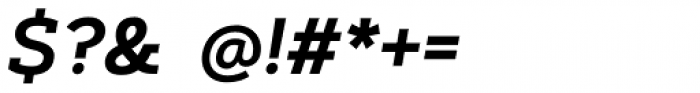 Artegra Slab SemiBold Italic Font OTHER CHARS