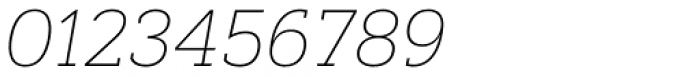 Artegra Slab Thin Italic Font OTHER CHARS