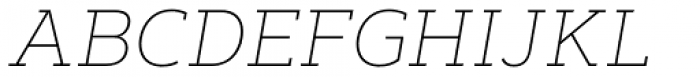 Artegra Slab Thin Italic Font UPPERCASE