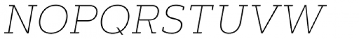 Artegra Slab Thin Italic Font UPPERCASE