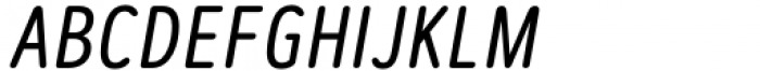 Artegra Soft Condensed Regular Italic Font UPPERCASE