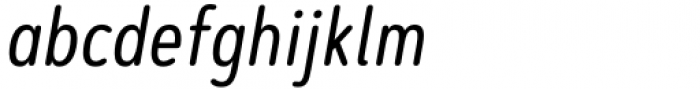 Artegra Soft Condensed Regular Italic Font LOWERCASE
