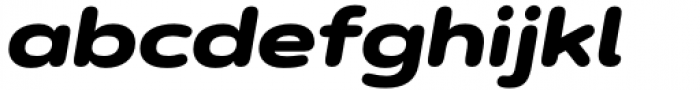 Artegra Soft Extended Black Italic Font LOWERCASE