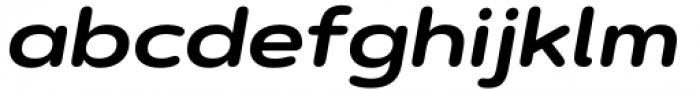 Artegra Soft Extended Bold Italic Font LOWERCASE