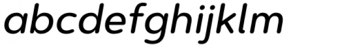 Artegra Soft Medium Italic Font LOWERCASE