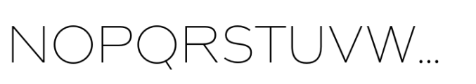 Artford Extra Light Font UPPERCASE