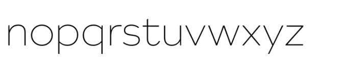 Artford Extra Light Font LOWERCASE