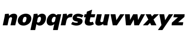 Artford Ultra Bold Italic Font LOWERCASE