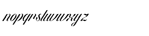 Artho Willians Italic Font LOWERCASE