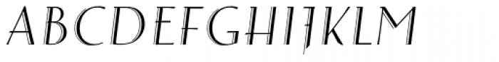 Arthur Sans Light Italic Font UPPERCASE