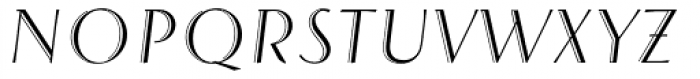 Arthur Sans Light Italic Font UPPERCASE