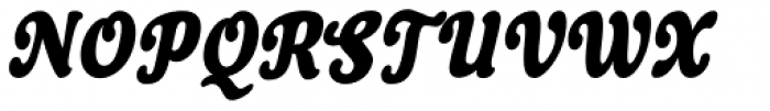 Artichoke Condensed Oblique Font UPPERCASE