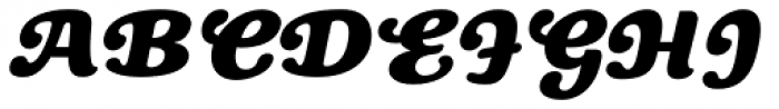 Artichoke Oblique Font UPPERCASE