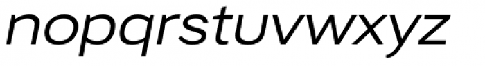 Artico Expanded Italic Font LOWERCASE