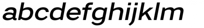 Artico Expanded Medium Italic Font LOWERCASE