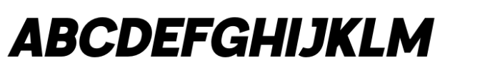 Articulo Black Slanted Font UPPERCASE